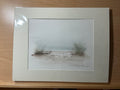 Beach watercolor 8” x 10” Matted